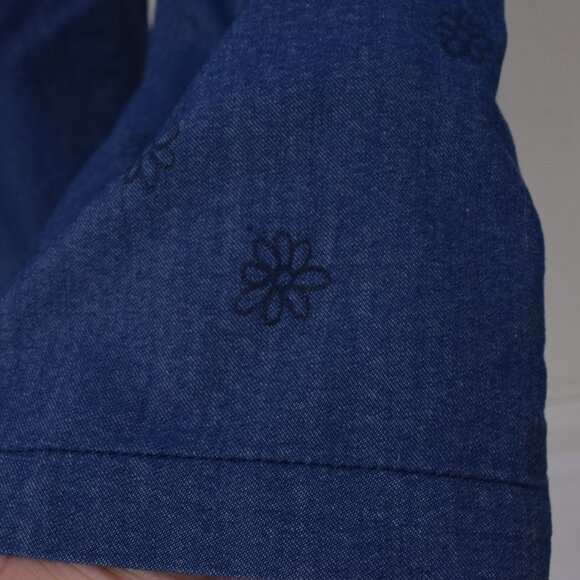 Lightweight‎ Pleated Straight Leg Blue Pants by Plain-Me - Picture 8 of 10